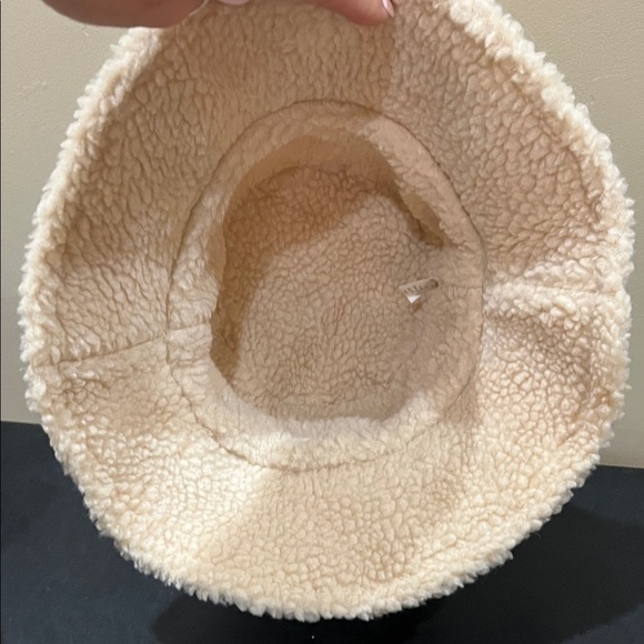 Ed Hardy | Cream Faux Fur Bucket Hat - Picture 11 of 11